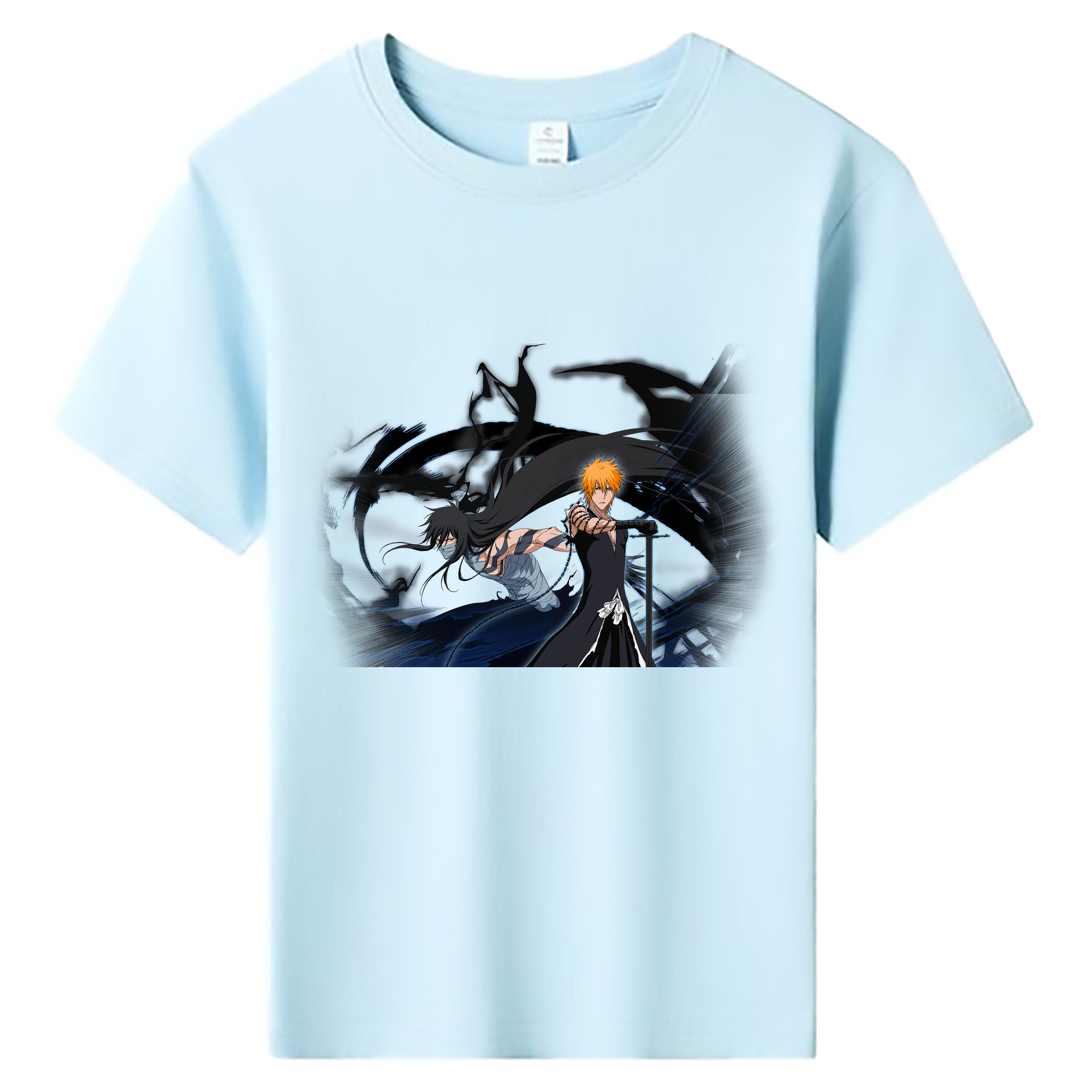 （画像用） ブリーチ 黒崎一護（くろさき いちご）BLEACH Kurosaki Ichigo 綿100％キッズTシャツ（フロントプリント）